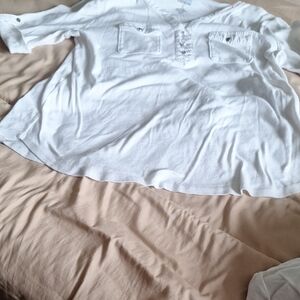 Croft & Barrow White Cotton Top